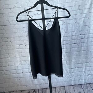 Lost April Black Strappy Basic Cami Top Size Small